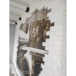 Strutura Имитация кирпичной стеныФото с объекта в городе Новороссийск.