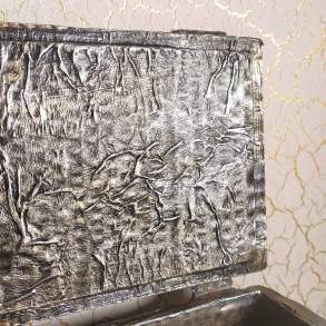 Оформление шкатулки декоративными красками Fossano Metaline Silver + B