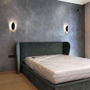 Arabesco Pearl Оформление стен в спальной комнате в г.Рыбинск Работа -
